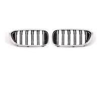 Parrilla Frontal Para Serie 5 G30 Pre-facelift 2017-2020 Racing Grill 525 530 540 Rejilla Frontal De Carbono Cromada Riñón Parrilla Radiador(Chrome Black)