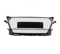 Parrilla Frontal Para TT Para TTS Para 8S 2015-2018 Frente Para Deporte Hex Capó Tipo Panal Parrilla Negro Brillante Para Estilo De Coche TTRS Rejilla Parachoques Delante(Black Frame-1)