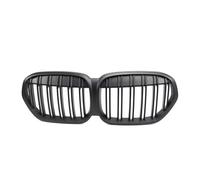 Parrilla Frontal Para X1 F48 LCI 2020-2022 Parrillas Delanteras Carreras Estilo Doble Línea Parrillas Superiores Estilo Diamantes Parrilla Delantera Riñón(Double-Matte Black)