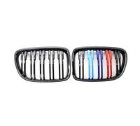 Parrilla Frontal Para X1 Para E84 2010-2015 Rejillas Delanteras De Coche Parrilla Carreras Línea Dual Doble Listón Estilo Automático Rejilla Parachoques Delante(3 Colors)