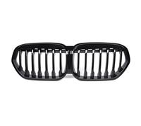 Parrilla Frontal Para X1 Para F48 2020-2022 Parrillas De Carreras Superiores Estilo Línea Única Negra Con Apariencia Parrilla Delantera Coche Parrilla Radiador(Single-Glossy Black)