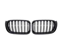 Parrilla Frontal Para X3 Para F25 Para X4 Para F26 2014-2018 Rejilla Carreras Parachoques Delantero Estilo Doble Línea Parrillas Superiores Negras Rejilla Frontal(Double-Carbon Fiber)