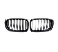 Parrilla Frontal Para X3 Para F25 Para X4 Para F26 2014-2018 Rejilla Carreras Parachoques Delantero Estilo Doble Línea Parrillas Superiores Negras Rejilla Frontal(Double-Matte Black)