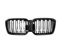 Parrilla Frontal Para X3 Para G01 Para X4 G02 2022-IN Estilo De Doble Línea Parachoques Delantero Racing Grille Negro Coche Grill Rejilla Parachoques Delante
