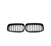 Parrilla Frontal Para X5 F15 Para X6 F16 2015-2019 Rejillas Parachoques Delantero Línea Simple Doble Parrilla Delantera Riñón(Dual Gloss Black)