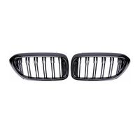 Parrilla frontal Parrillas Delanteras Riñón Negro Brillante Estilo Diamante Doble Para Serie 5 G30/G31/G38 530i 540i 550i (2018-2020). Rejilla De Radiador(Double-Glossy Black)