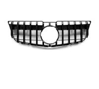 Parrilla frontal Rejilla Superior Estilo Diamante Para Benz GLK-Class X204 (2008-2012) GLK280 GLK300 GLK350 Frontal Color Negro Brillante. Rejilla De Radiador(G-Chrome Black)