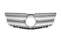 Parrilla frontal Rejilla Superior Estilo Diamante Para Benz GLK-Class X204 (2008-2012) GLK280 GLK300 GLK350 Frontal Color Negro Brillante. Rejilla De Radiador(FL-Chrome Silver)