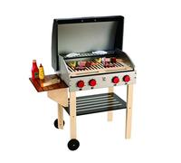 Parrilla Gourmet de Madera - Juego de cocina y barbacoa infantil - Hape - Juego simbólico creativo desde 3 años