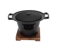 Parrilla Hibachi, Mini Parrilla de Carbón Portátil Japonesa sin Humo para Barbacoa para una Sola Camping, Picnic, Fiesta, Cocina