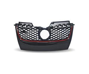 Parrilla Im Sport-Design Con Rejilla Tejida, en Negro Con Rojo Reborde Adecuado