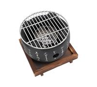 Parrilla Japonesa Portátil para Barbacoa, Redonda, de Carbón, para Uso Doméstico, Ideal para Acampar.