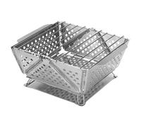 Parrilla Mini - Hornillo de mesa de acero, parrilla portátil multiusos plegable para camping, jardín, pícnic, balcón, viajes, y espacios exteriores