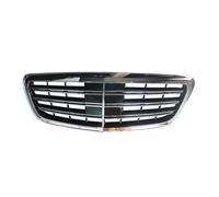 Parrilla Negro Para Mercedes Para Benz Para Clase E Para W213 2016-2020 Parrilla Central Delantera Deportiva Parachoques Renovado(Chrome)
