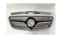 Parrilla Negro Para Mercedes Para Benz Para Vito Para W447 Para V250 Para V300 Para V260 2015-2023 Ajuste Parachoques Parrilla Delantera Diamante(20-23 VITO Black)