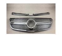Parrilla Negro Para Mercedes Para Benz Para Vito Para W447 Para V250 Para V300 Para V260 2015-2023 Ajuste Parachoques Parrilla Delantera Diamante(15-19 VITO Silver)