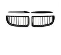 Parrilla Negro riñones Negra Serie Para BMW E90 E91 Tuning Serie 3 2005-2012 Rejilla Deportiva De Diamante Parrillas Delanteras Negras Brillantes(GB Single Slat)