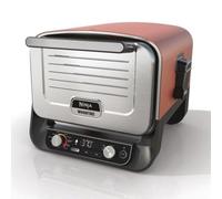 Parrilla Ninja OO101EU 2400W Electricidad + Carbón Vegetal Negra/Roja
