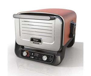 Parrilla Ninja OO101EU 2400W Electricidad + Carbón Vegetal Negra/Roja