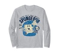Parrilla Oficial de Bob Esponja Squarepants Krabby Patty Manga Larga