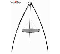 Parrilla Oscilante H 200 CM Con Ø 60CM De Acero Crudo Trípode Tripod
