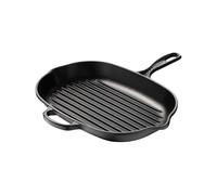 Le Creuset Sartén skillet oval grill de hierro fundido, 32 cm, Apto para todas las fuentes de calor, incluso inducción, Negro Mate, 20194320000422