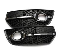 Parrilla Par De Luces Antiniebla Del Parachoques Delantero Del Coche Cubierta De Lámpara Parrilla De Panal Para Q5 2009-2012 Rejillas(Chrome)