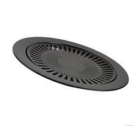 Parrilla para Barbacoa, Bandeja para Asar Antiadherente de 2 Capas con Anillo Exterior Lleno de Agua, Ideal para Barbacoa Interior y Exterior, Estufas de Gas y Eléctricas