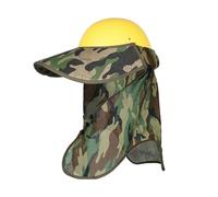 Parrilla para casco de astillero - Malla ajustable transpirable anti-UV | Protector de cuello para casco - Hombres Mujeres fuertes Chores Trabajo Senderismo Ciclismo
