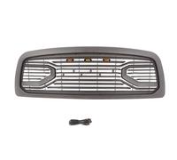 Parrilla Para Dodge Para RAM 1500 2009-2013 Rejilla Radiador Racing Grill Grills Hood Mesh Front Grille Parrillas Superior Rejilla(Black With Lights)