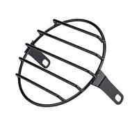 Parrilla para Faro de Motocicleta, Máscara de Cubierta de Parrilla Redonda para Faro Delantero de Montaje Lateral de Motocicleta de 6.5 Pulgadas para Cruiser Chopper Cafe Racer