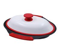 Parrilla para microondas, olla para cocinar tocino con tapa, máquina para hacer queso a la parrilla y crujiente, apta para lavavajillas para una limpieza fácil para microondas Utensilios