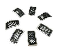 Parrilla Parachoques 7 Piezas De Insertos De Rejilla Delantera De Panal De Abeja De Malla Cromada Para Jeep Para Cherokee 2019, 2020, 2021 Y 2022 Parts Parrilla Delantera(Chrome)