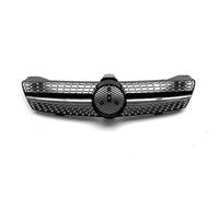Parrilla Parachoques Delantero Para Mercedes Para Benz Clase CLS W219 CLS350 CLS500 CLS550 CLS55 CLS63 Para AMG 2005-2008 Parrillas Estilo Diamantes Parrilla Delantera(Plata)