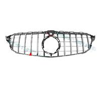 Parrilla Parachoques Delantero Parrilla Delantera Del Capó Con Orificio Para Cámara Para Benz C180 C200 C250 C300 C400 GT 2015-2018 2019-2021(2019-2021 13bar Hole1)