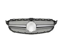 Parrilla Parachoques Delantero Rejilla Delantera Y Parachoques Para Mercedes Para Benz W205 C S205 C205 C260 C250 C180 C200 C300 Sport Tuning (renovación) Para AMG(Silver8)