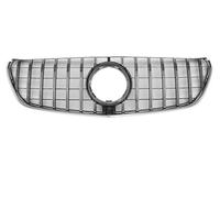 Parrilla Parachoques Estilo GTR Negro Brillante Con Rejillas Superiores Cromadas Y Diamantes Negros Para Mercedes Para Benz V W447 V250 V260 2016-2020 Delantero Rejilla(Negro brillante)