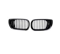 Parrilla Parachoques Para Serie 3 E46 4 Puertas 2002-2005 Parrilla Delantera Riñón Parrilla Capó Una Sola Lama Parachoques Carreras(Glossy Black)
