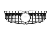 Parrilla Parachoques Rejilla Superior Para Benz Clase GLK X204 2013-2015 GLK250 GLK300 GLK350 Rejillas Carreras Estilo Black Diamonds Parts Parrilla Delantera(GT-Chrome Black)