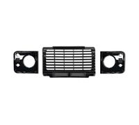 Parrilla Piezas Automóvil para Classic para Land para Rover para Defender 90 110 Vehículo Car Styling Car Heritage Parrilla Delantera Rejilla Frontal(Style 2 Glossy Black)