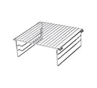 Parrilla plegable para acampar, miniparrilla de exterior de acero inoxidable para picnic, senderismo, barbacoa