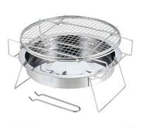 Parrilla plegable para un fácil transporte a lugares de camping y picnic