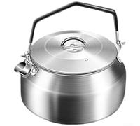 Parrilla portátil de acero inoxidable para barbacoa, con estufa de té diseñada para uso al aire libre, soporta asar, hervir y freír con fácil mantenimiento (F)