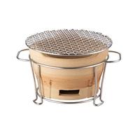 Parrilla portátil de carbón para barbacoa, mini horno de arcilla para cocinar al aire libre, barbacoa multifuncional para picnics y camping, parrilla de carbón de 10.5 pulgadas con rejilla, perfecta