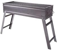 Parrilla portátil de carbón plegable al aire libre para jardín y camping, cenas familiares, 60 x 47 x 23 cm, diseño compacto y ligero, perfecto para picnics