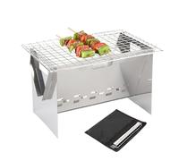 Parrilla Portátil | Equipo De Cocina Plegable Con Foso De Fuego Y Bolsa De Transporte,Parrilla Plegable | Para Picnic, Playa, Senderismo, Fiestas Al Aire Libre, Cocina, Hoguera