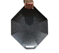 Parrilla portátil para estufa - Plancha con revestimiento de piedra medicinal y puerto para aceite | Diseño resistente al calor y colgante, para usar en casa y al aire libre, fácil de limpiar