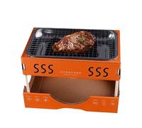 Parrilla portátil - Parrilla De Carbón Portátil Para Camping, Parrilla De Mesa Compacta Para 1-3 Personas | Parrilla De Cocina Al Aire Libre Para Carne Y Verduras De Acero