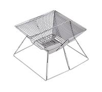 Parrilla portátil plegable para camping, ligera, kit de herramientas para cocinar al aire libre al aire libre, parrilla de camping