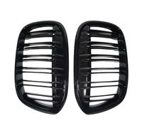 Parrilla radiador 1 Par ABS Línea Dual 2 Listones Parachoques Delantero Parrillas Rejilla De Riñón Para X1 F48 F49 2016-2020 Accesorios Para Automóviles Rejillas delanteras